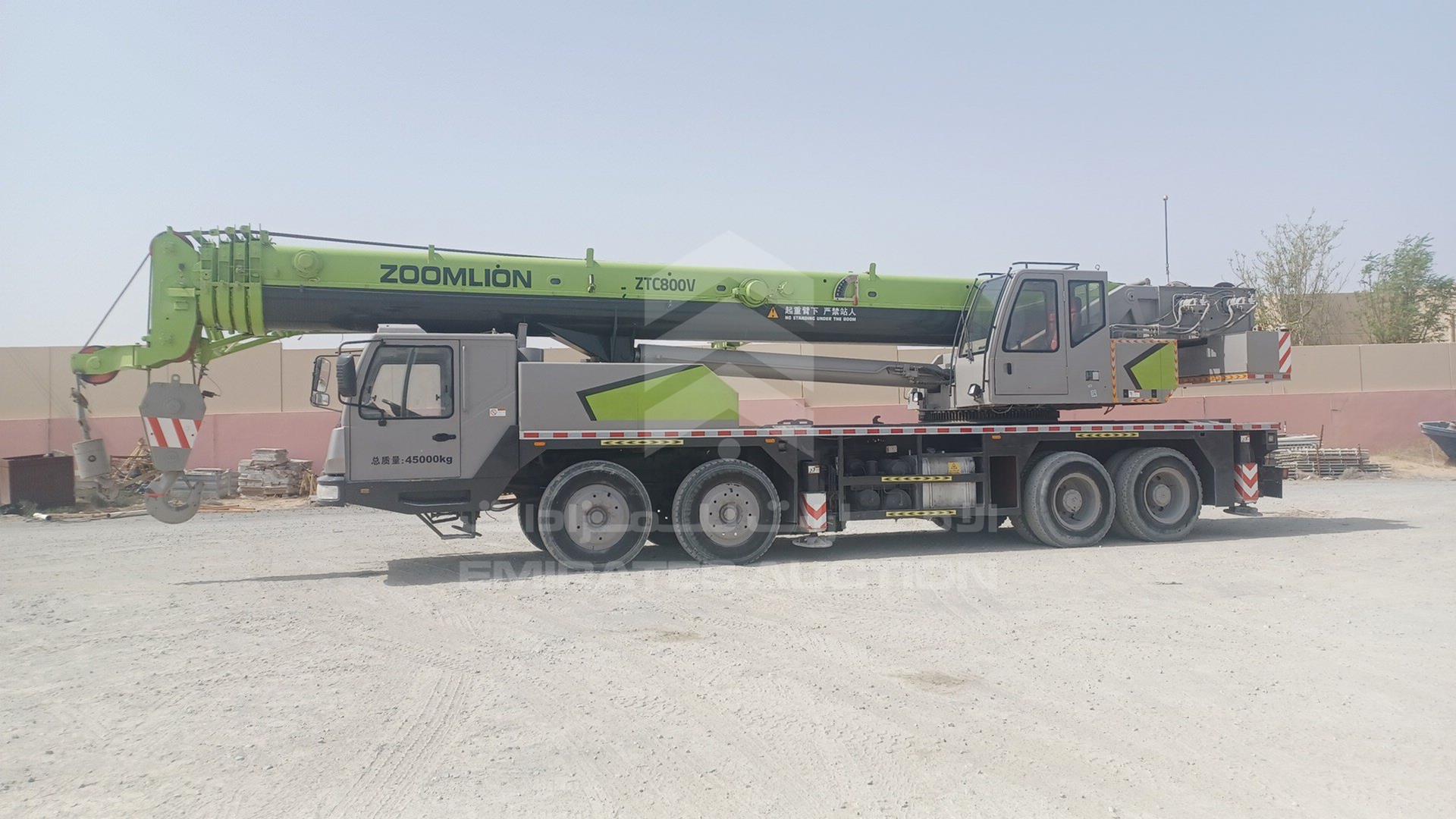 2021 ZOOMLION ZTC800V VIN: L5E5H5D35AA006491