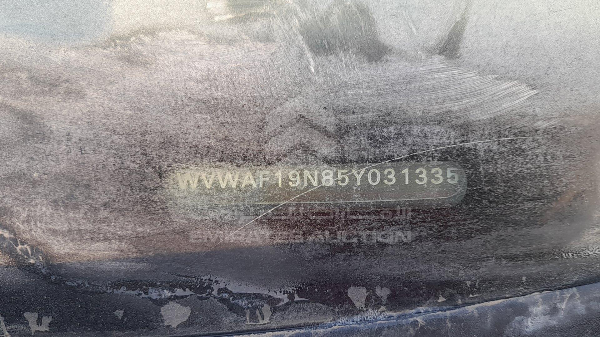 2005 VOLKSWAGEN POLO VIN: WVWAF19N85Y031335