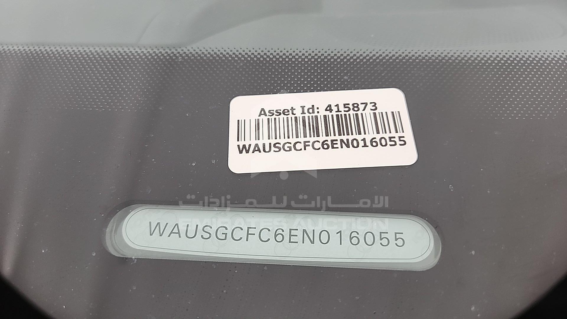 2014 AUDI A7 VIN: WAUSGCFC6EN016055