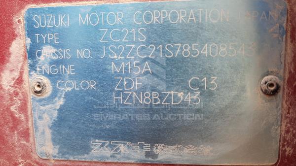 JS2ZC21S785408543 Suzuki Swift