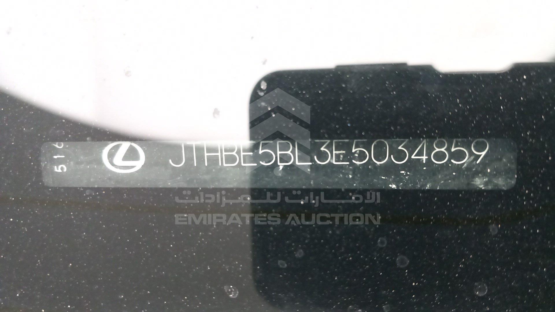 2014 LEXUS GS 350 VIN: JTHBE5BL3E5034859