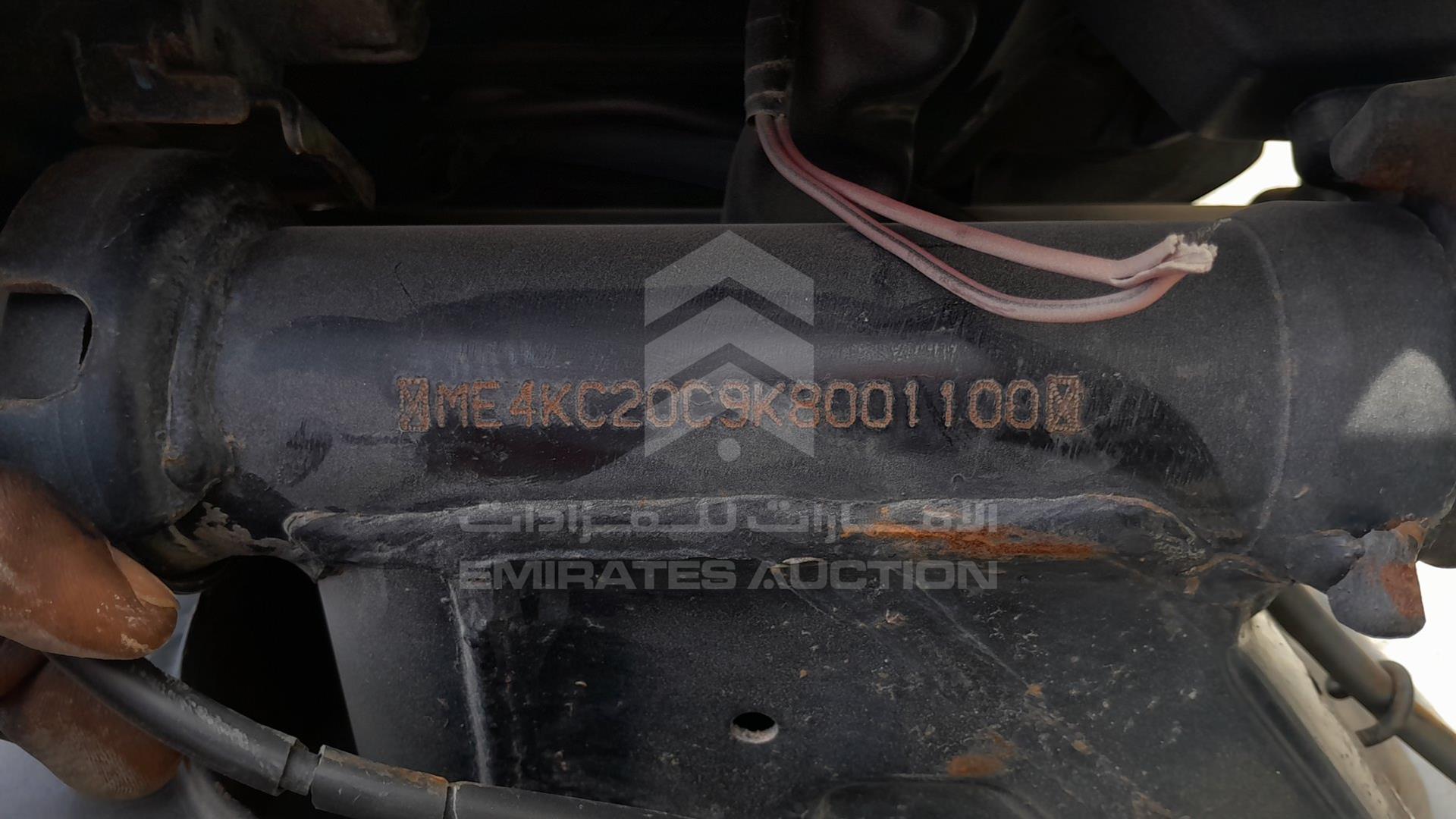 2019 HONDA UNICORN 160 VIN: ME4KC20C9K8001100