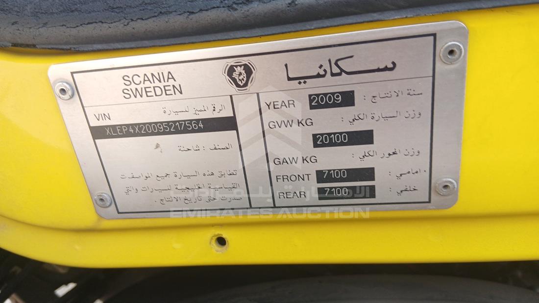 2009 Scania P 340 — VIN on Frame — Photo 3