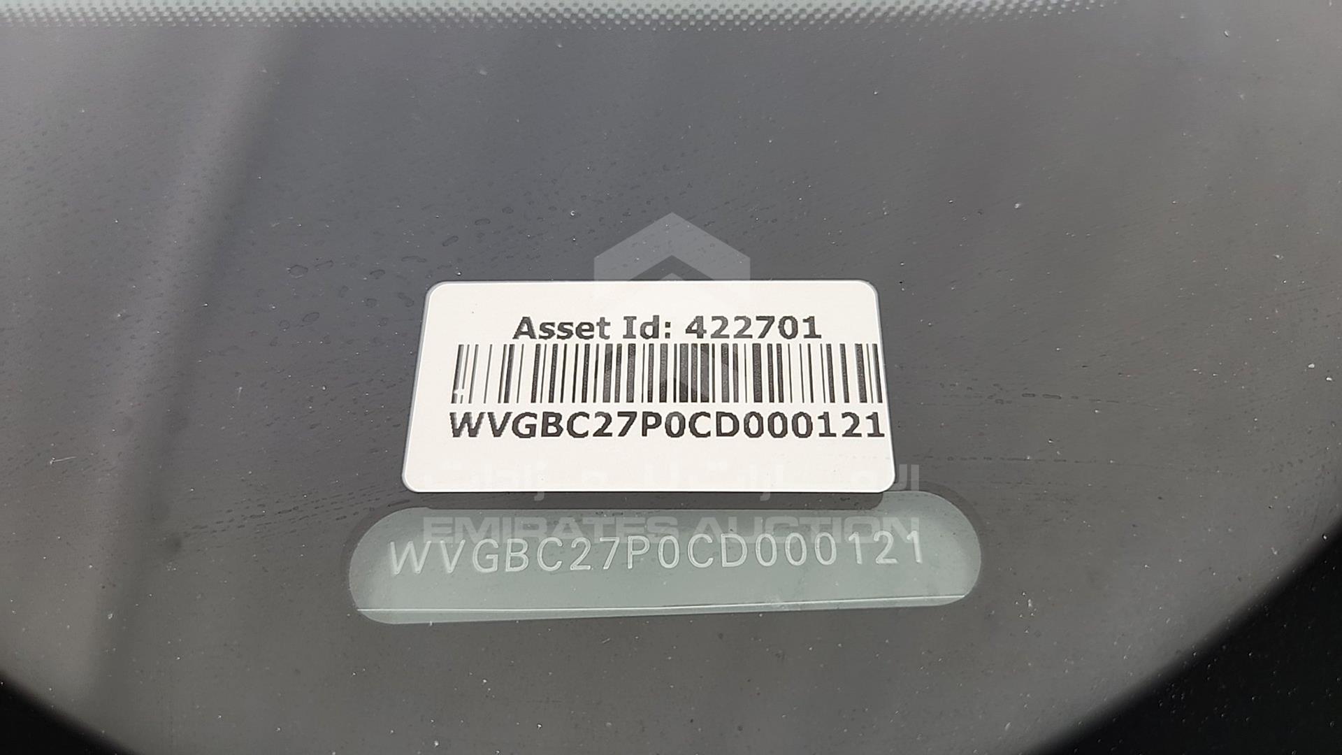 2012 VOLKSWAGEN TOUAREG VIN: WVGBC27P0CD000121