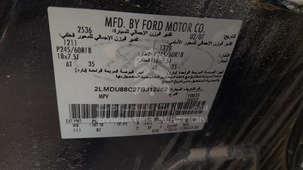 Lincoln MKX 2007 2LMDU88C27BJ12262 Image 24