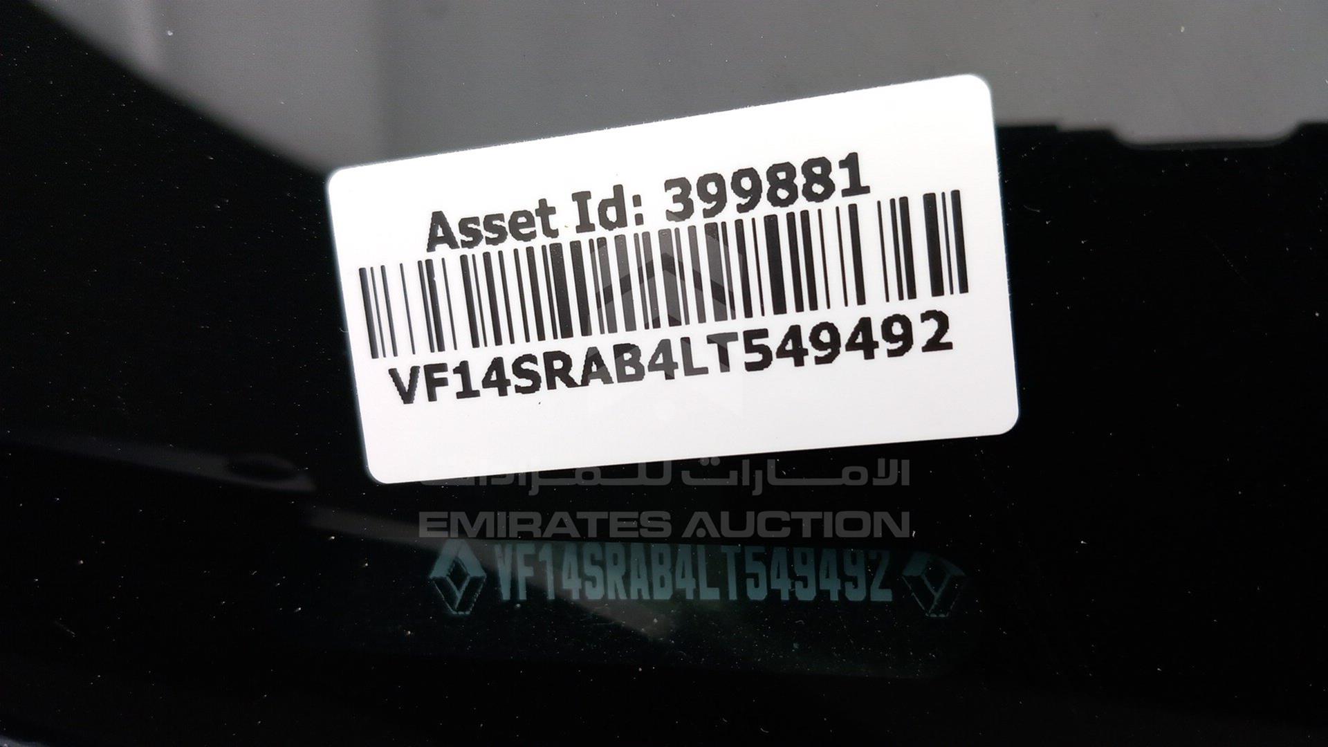 2020 RENAULT SYMBOL VIN: VF14SRAB4LT549492
