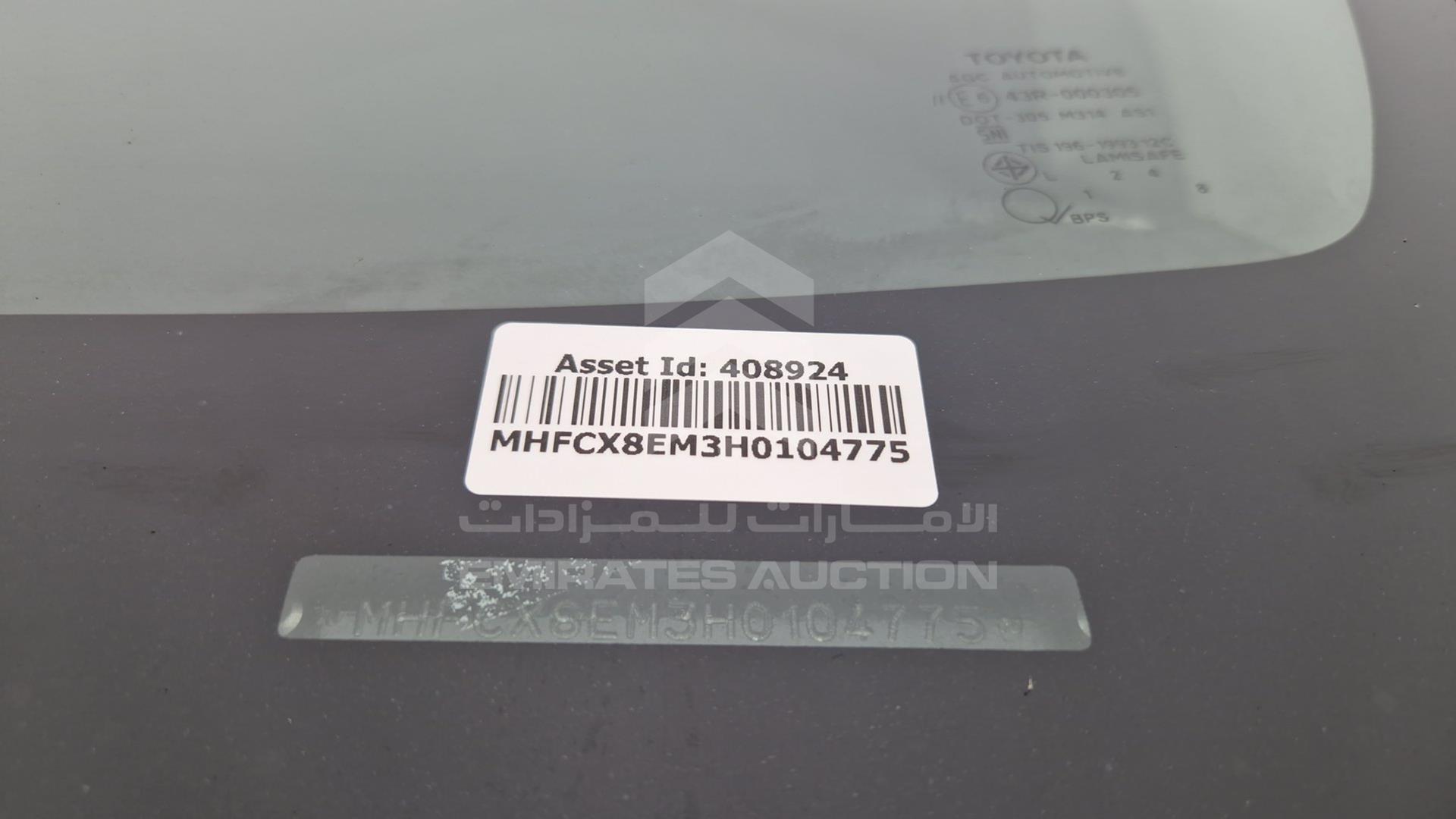 2017 TOYOTA INNOVA VIN: MHFCX8EM3H0104775