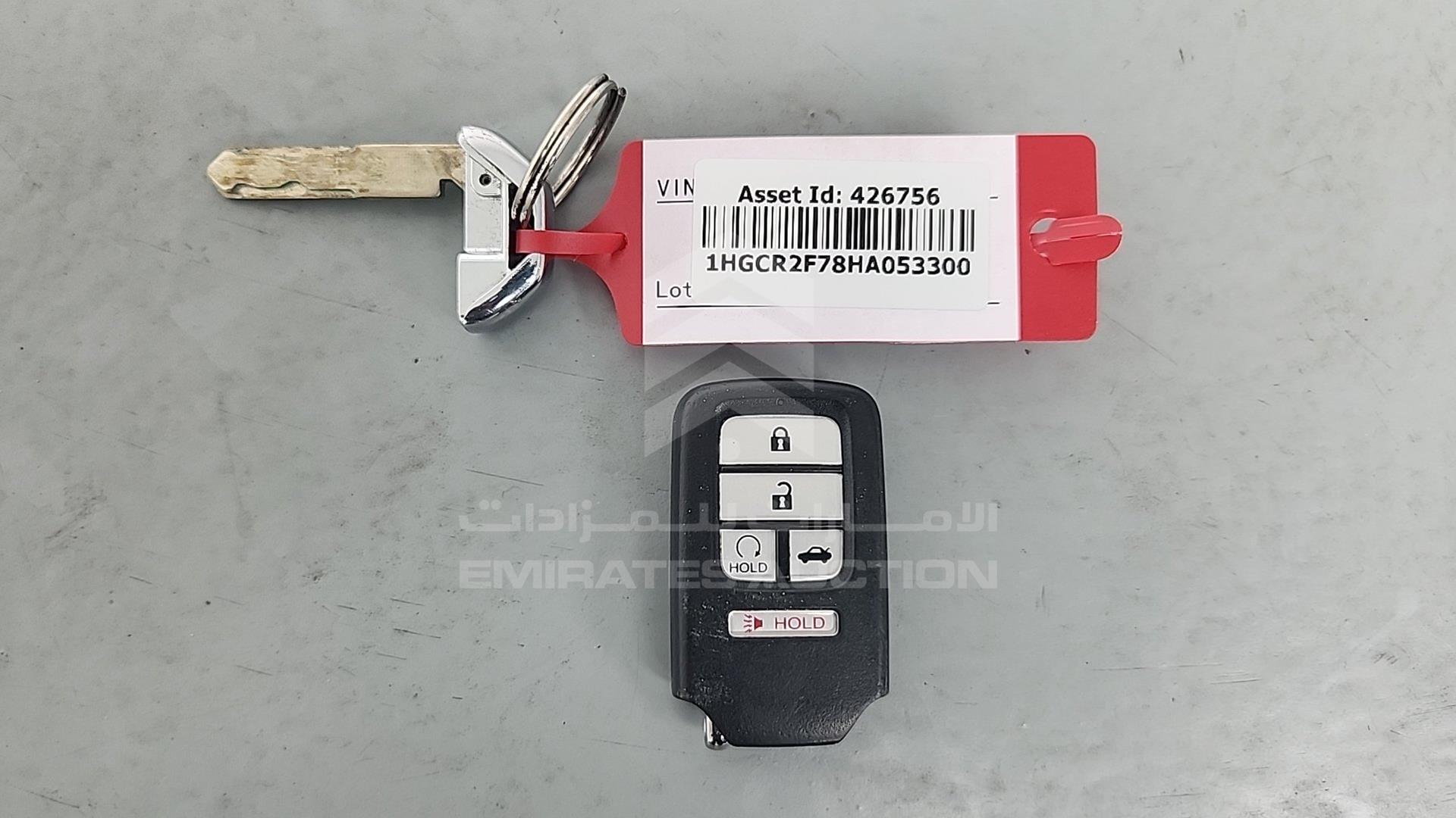 2017 HONDA ACCORD VIN: 1HGCR2F78HA053300