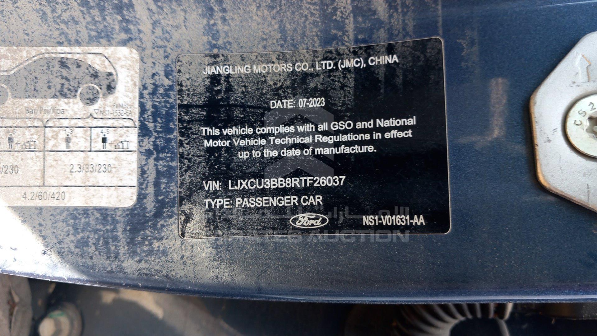 2024 FORD TERRITORY VIN: LJXCU3BB8RTF26037
