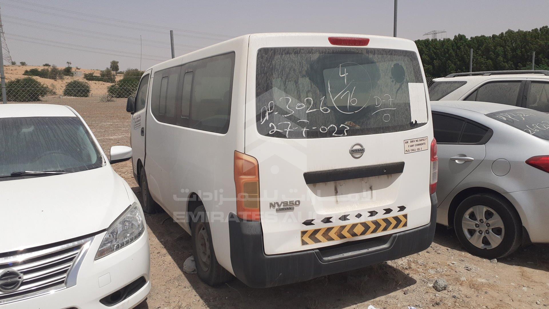 2015 NISSAN URVAN VIN: JN6BE6DS8F9009443