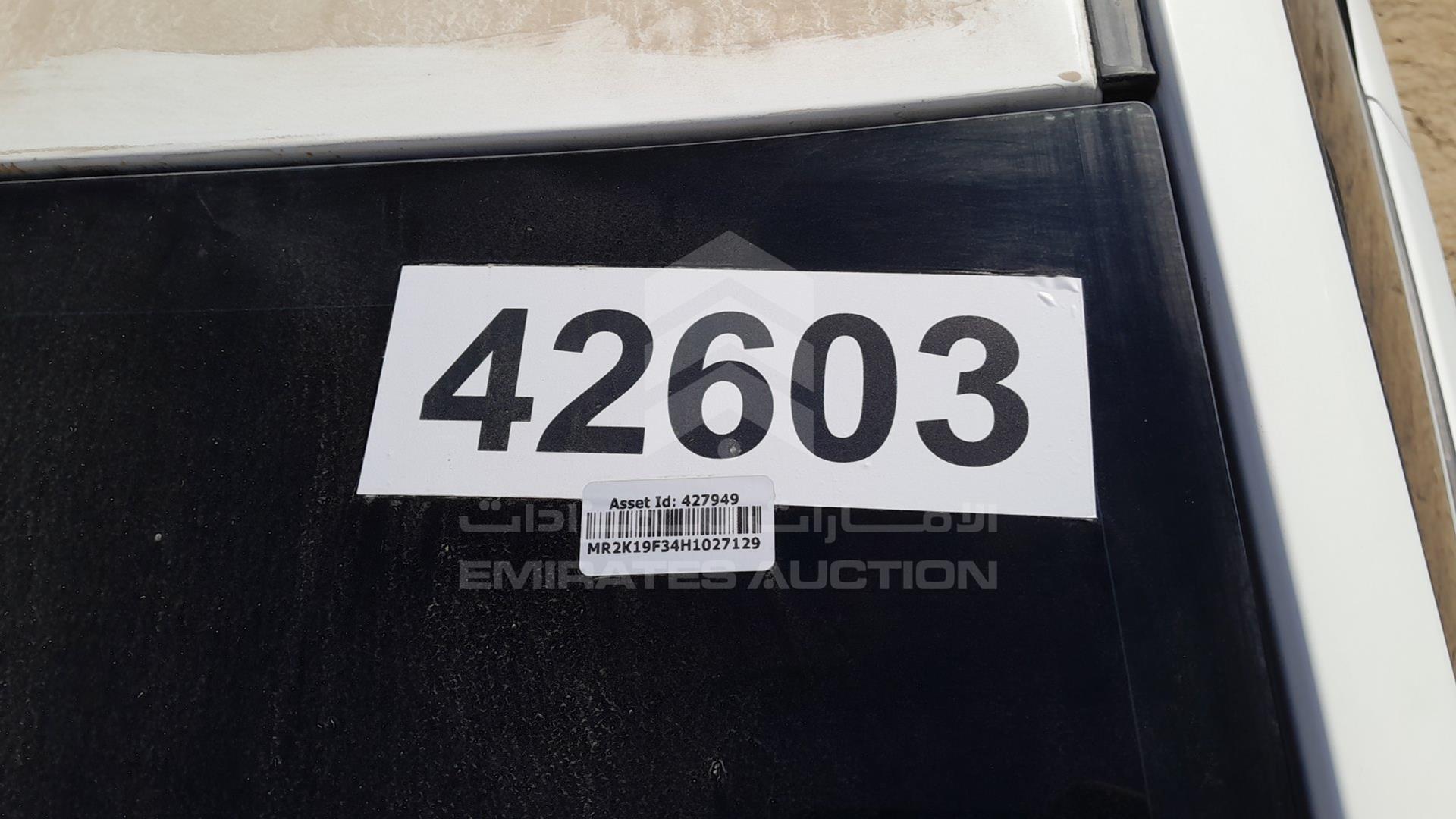 2017 TOYOTA YARIS VIN: MR2K19F34H1027129