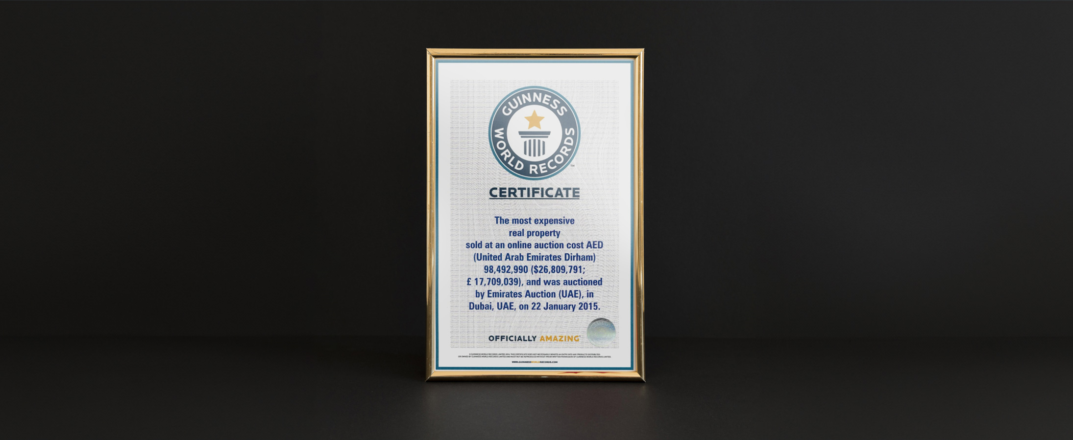 The most expensive property