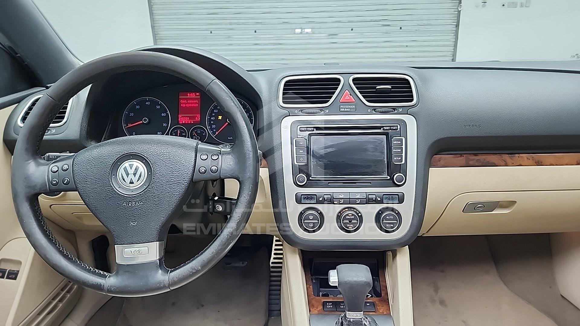 2008 VOLKSWAGEN EOS VIN: WVWAR21F78V000259