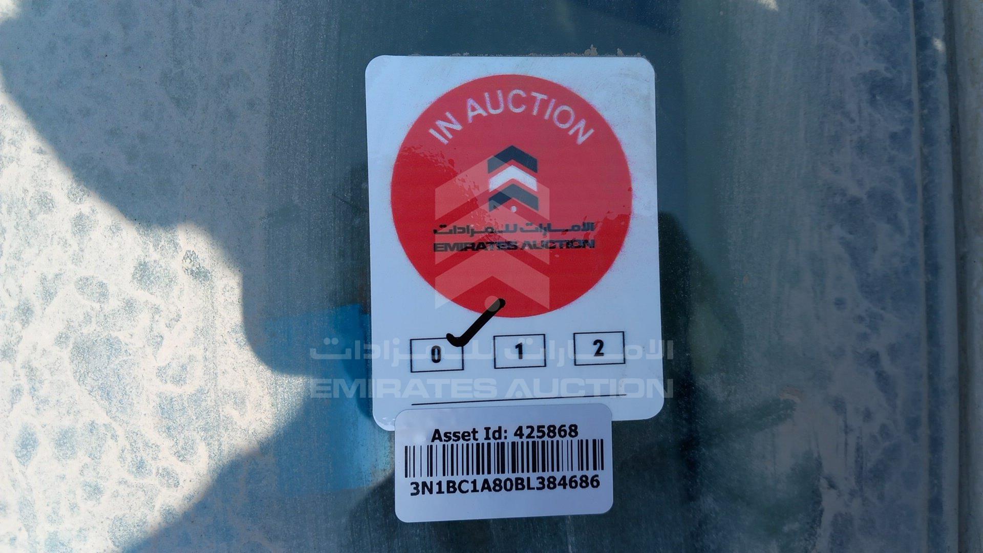 2011 NISSAN TIIDA VIN: 3N1BC1A80BL384686