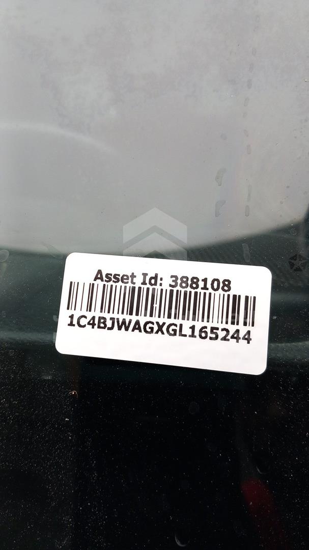 2016 JEEP WRANGLER / VIN: 1C4BJWAGXGL165244