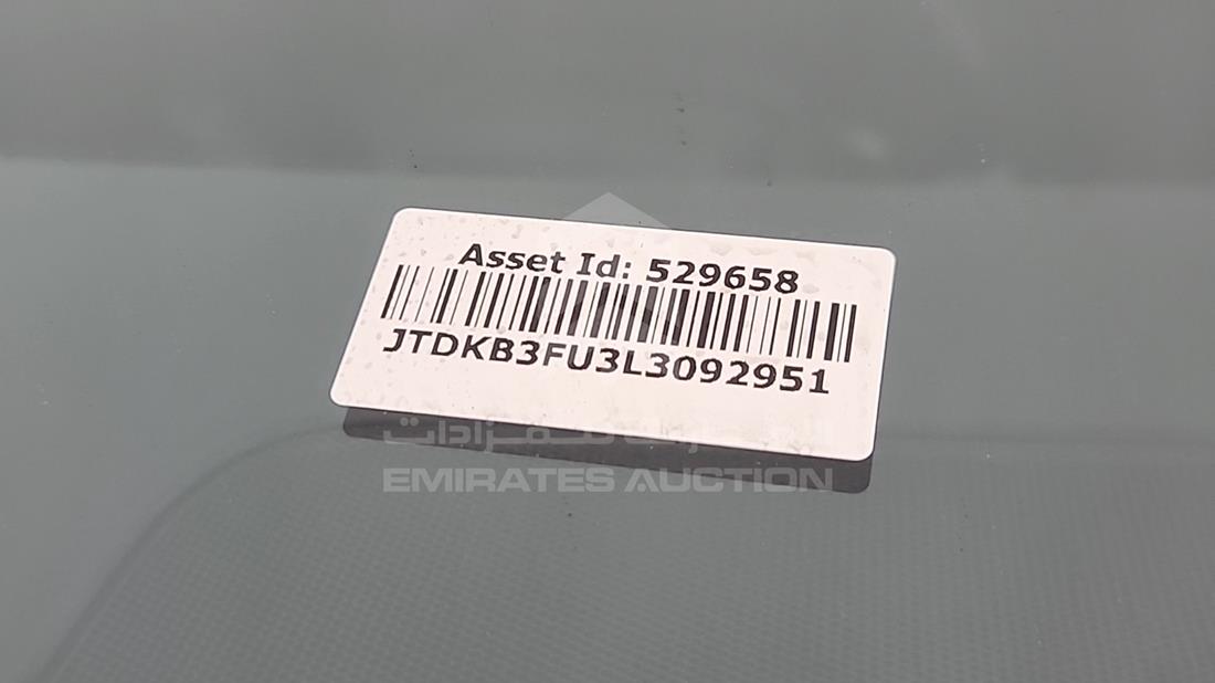 2020 Toyota Prius — VIN on Frame — Photo 4