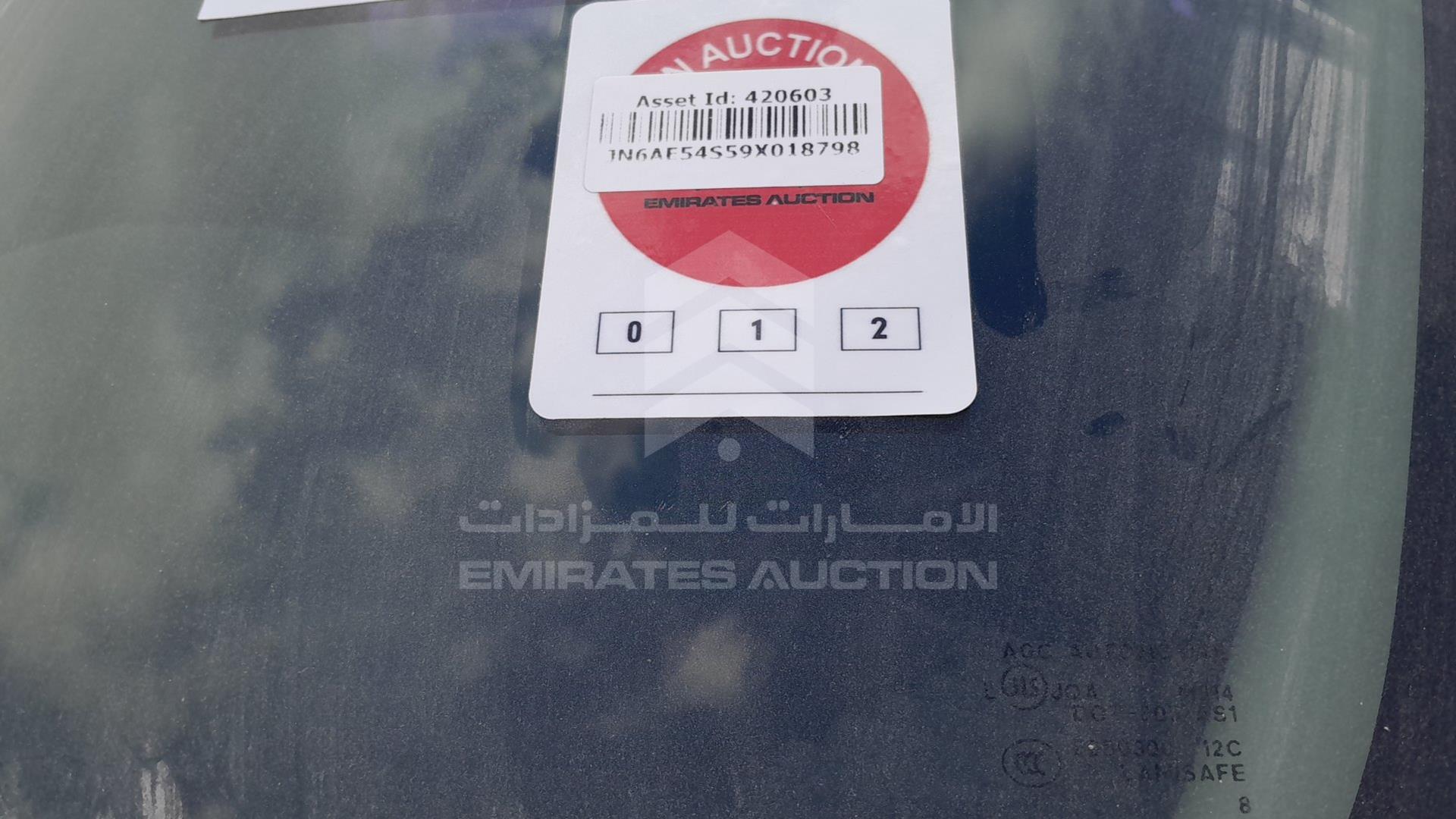2009 NISSAN URVAN VIN: JN6AE54S59X018798