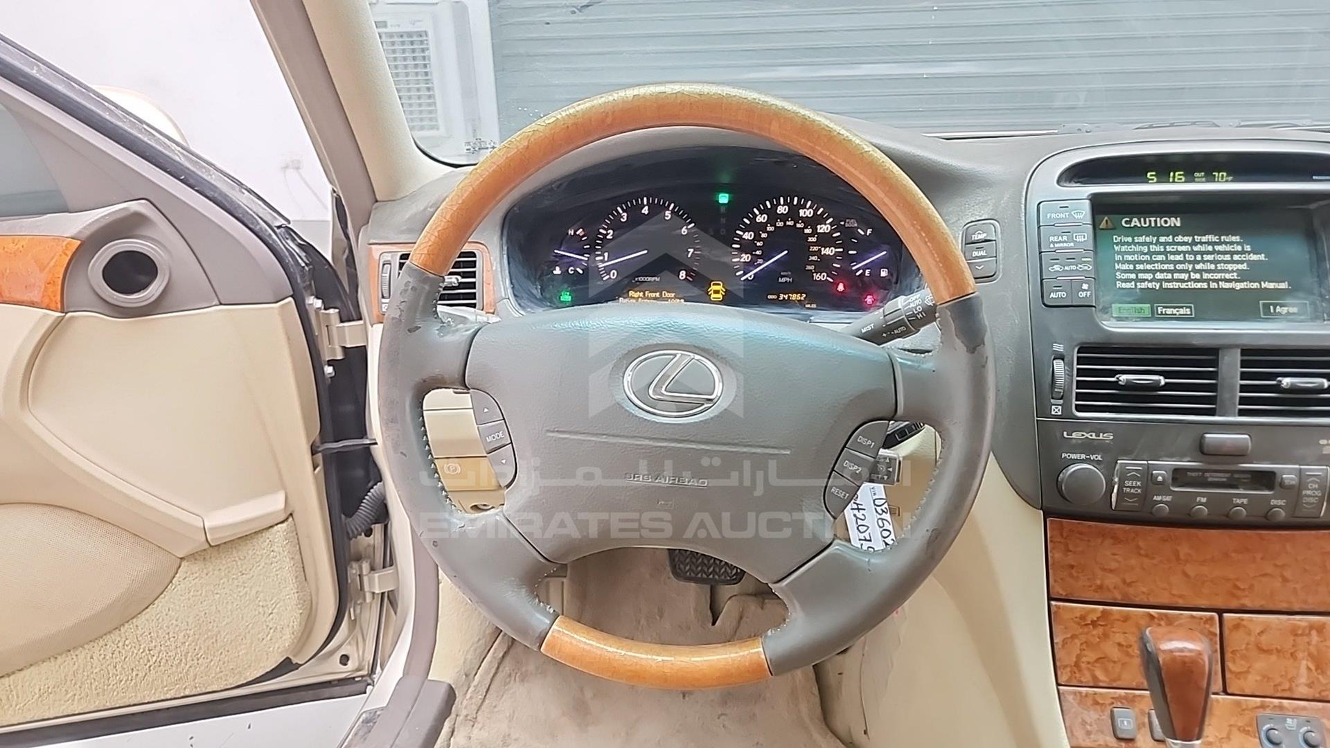 2006 LEXUS LS 430 VIN: JTHBN36F965036027
