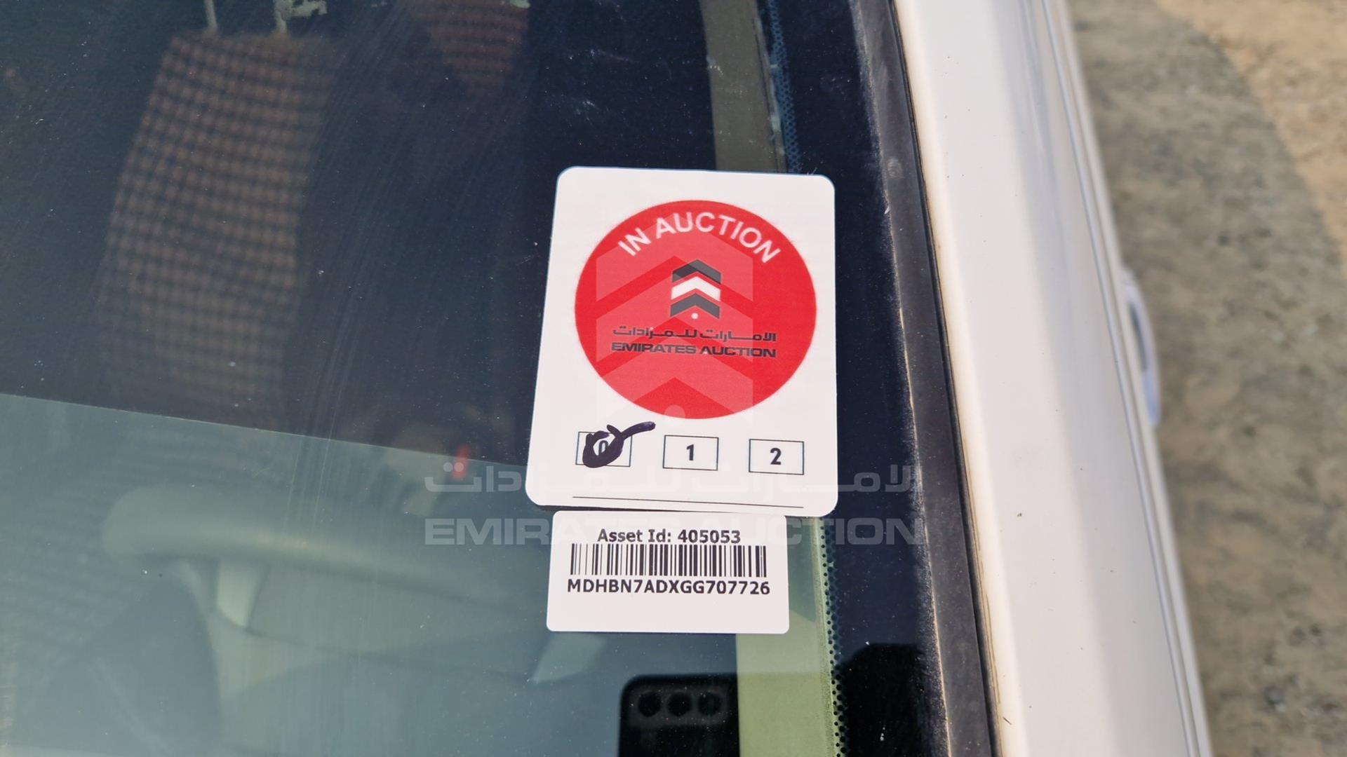 2016 NISSAN SUNNY VIN: MDHBN7ADXGG707726