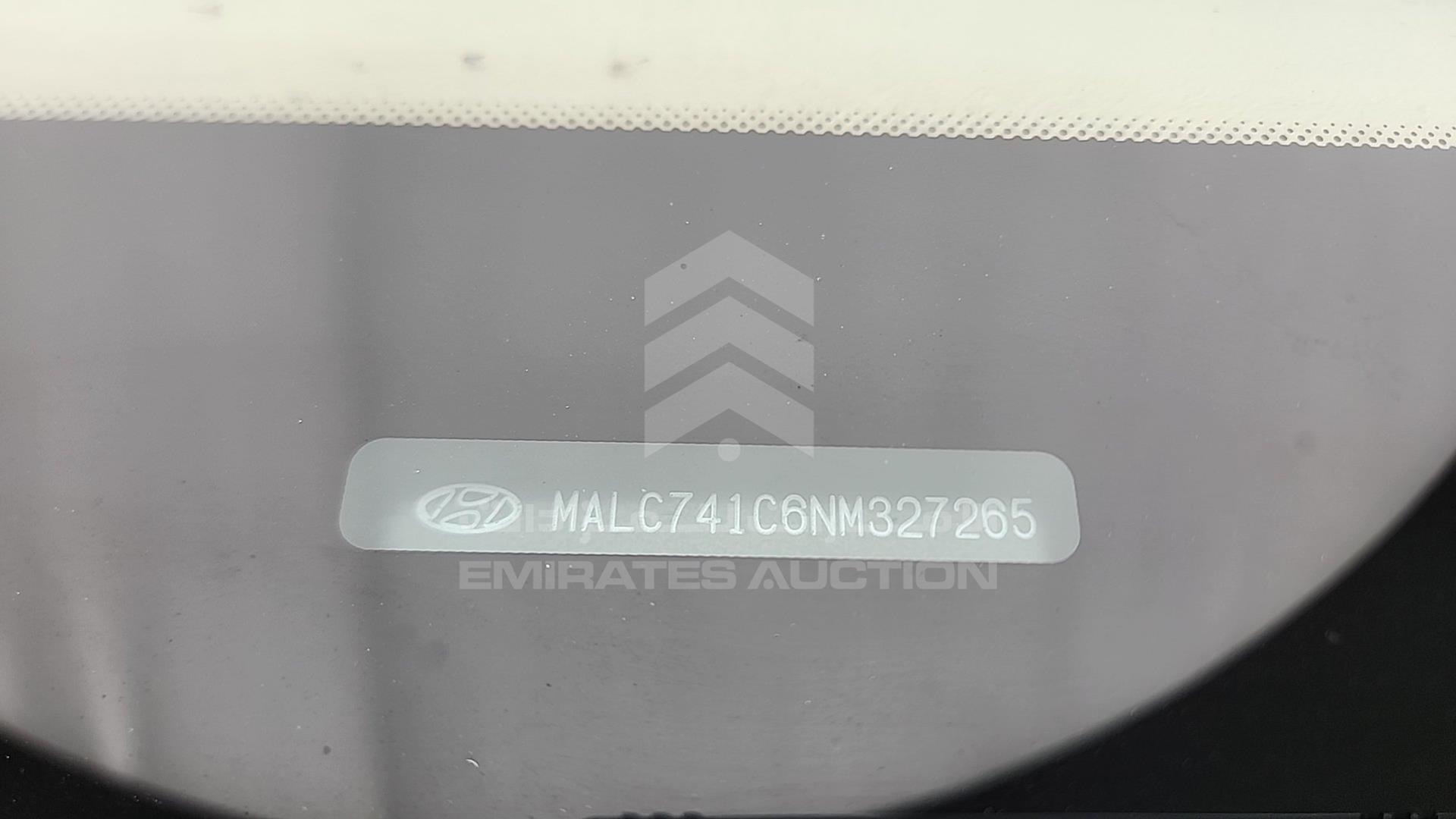 2022 HYUNDAI ACCENT VIN: MALC741C6NM327265
