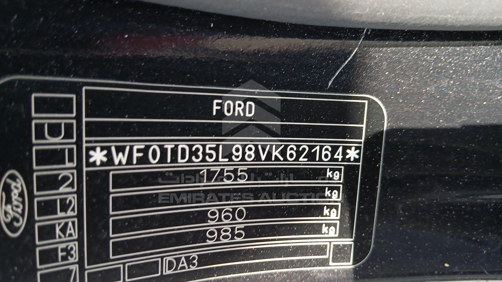 2008 FORD FOCUS VIN: WF0TD35L98VK62164