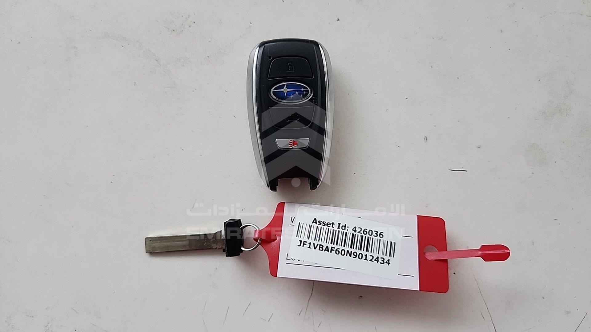 2022 SUBARU WRX VIN: JF1VBAF60N9012434