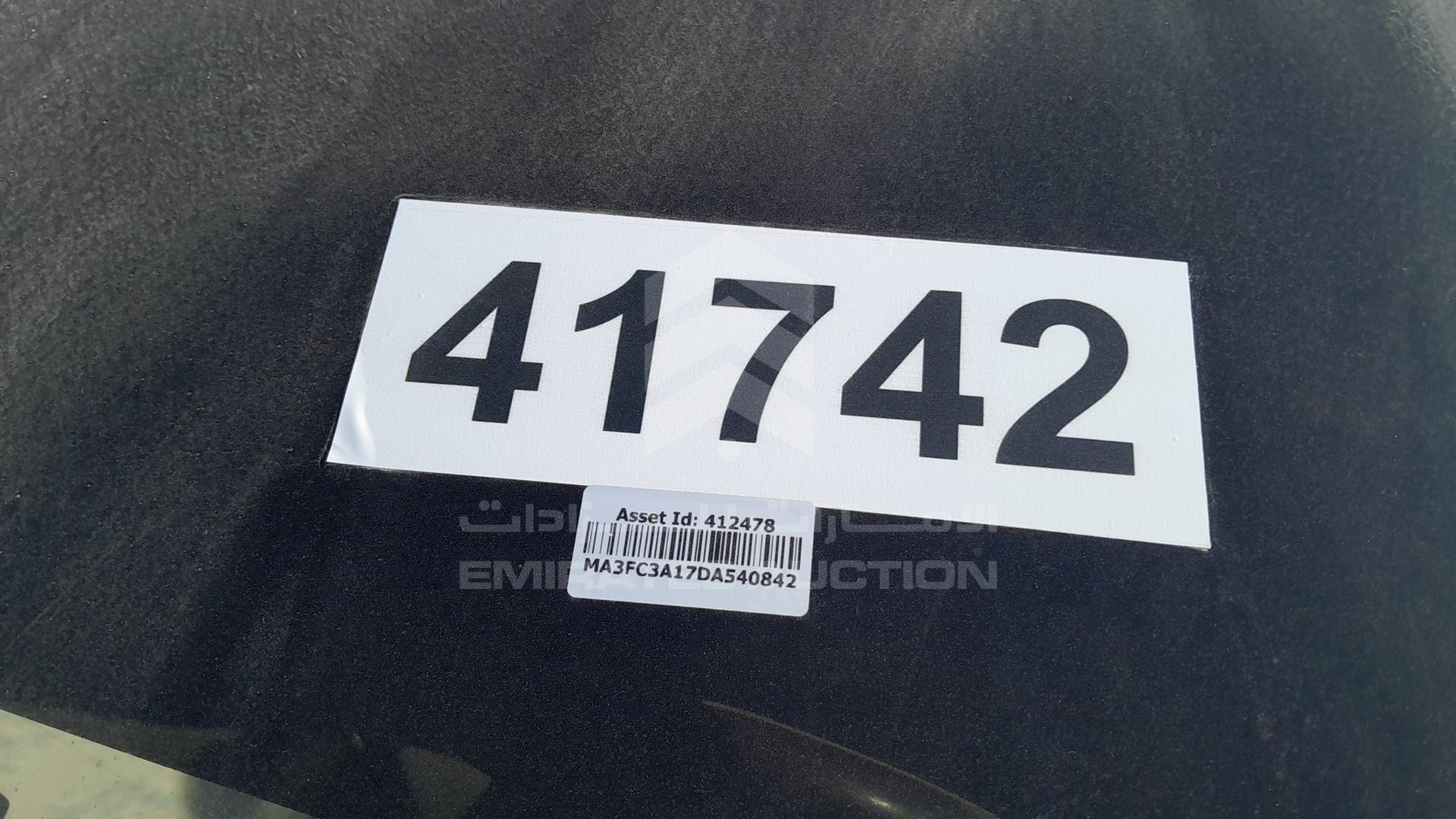 2013 SUZUKI CELERIO VIN: MA3FC3A17DA540842