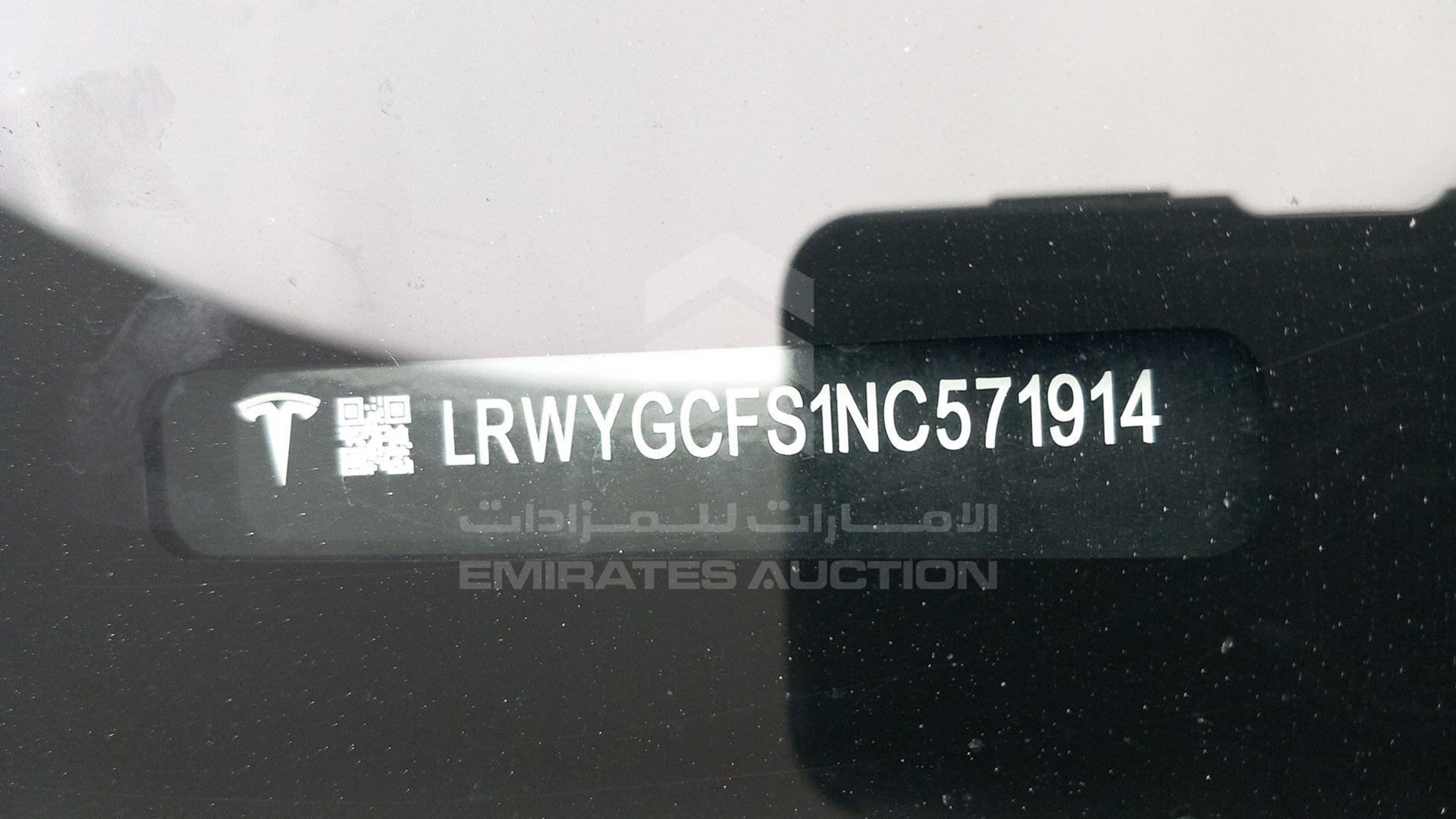 2023 TESLA MODEL Y VIN: LRWYGCFS1NC571914