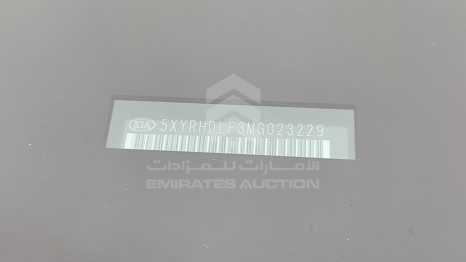 2021 KIA SORENTO VIN: 5XYRHDLF3MG023229