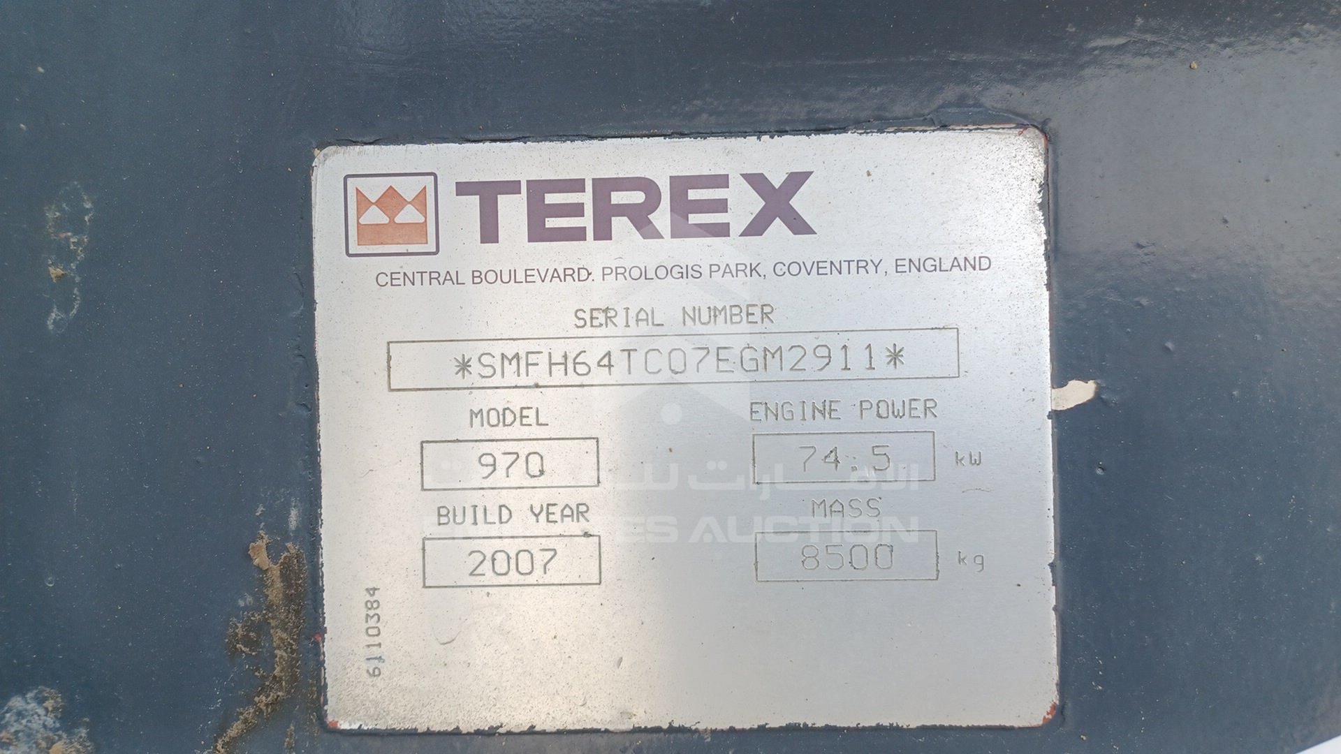 2007 TEREX NULL VIN: SMFH64TC07EGM2911
