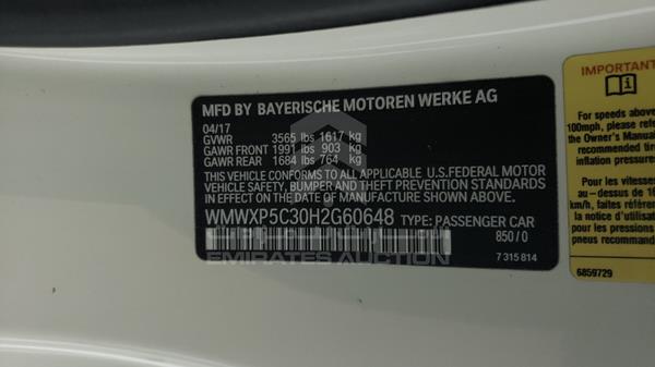 WMWXP5C30H2G60648 Mini Cooper