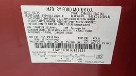 2015 Ford Taurus — VIN on Frame — Photo 3 — Thumbnail