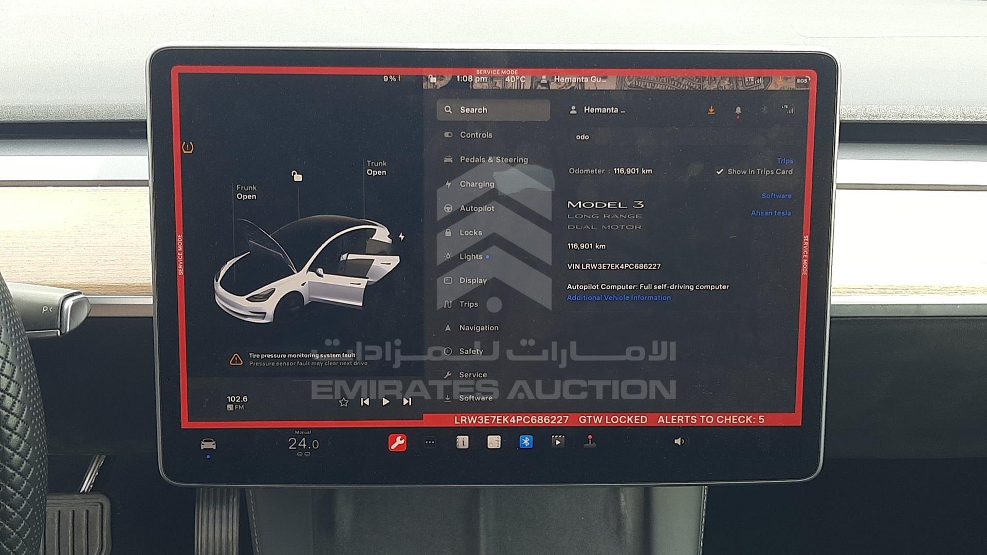 2023 TESLA MODEL 3 VIN: LRW3E7EK4PC686227
