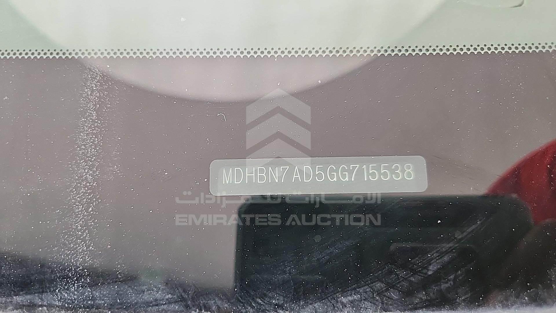 2016 NISSAN SUNNY VIN: MDHBN7AD5GG715538