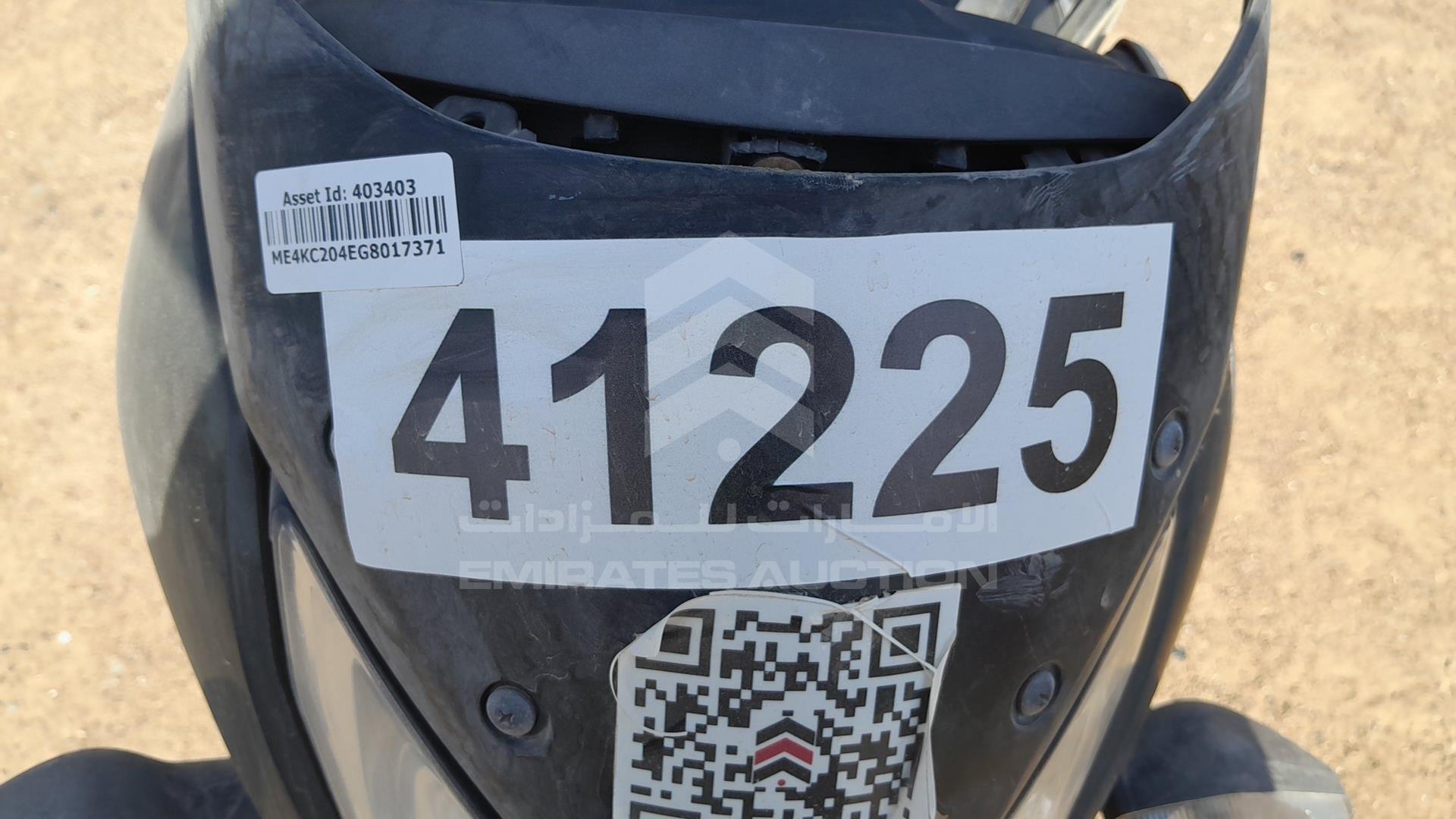 2016 HONDA UNICORN VIN: ME4KC204EG8017371