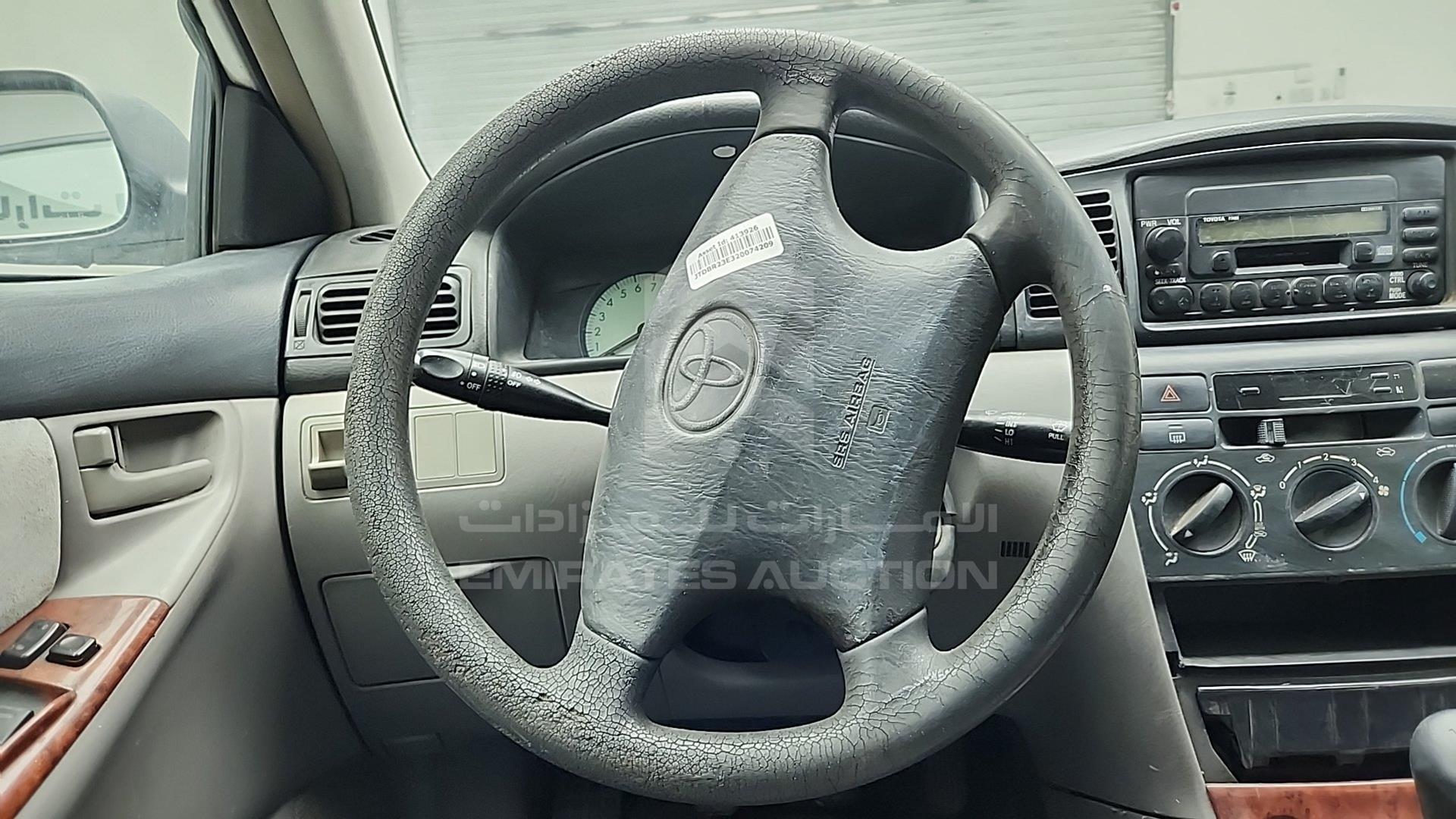 2002 TOYOTA COROLLA VIN: JTDBR23E320074209