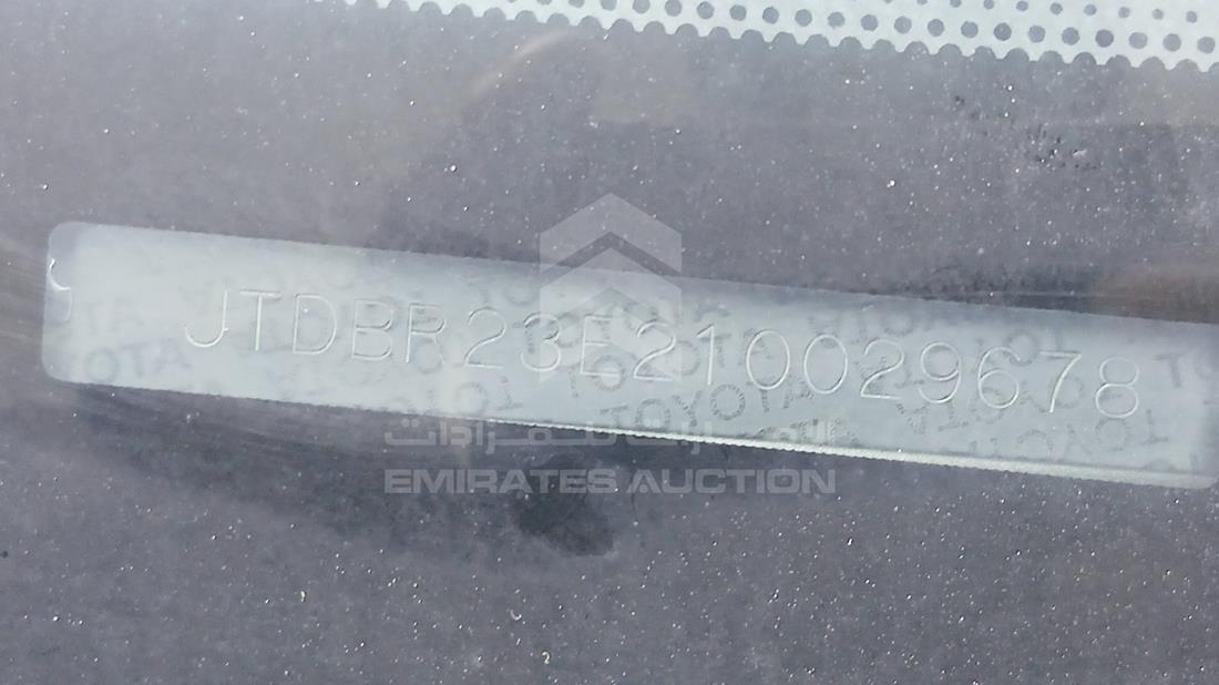 2001 Toyota Corolla — VIN on Frame — Photo 4