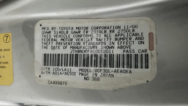 JTHBN30F810012011 Lexus LS 430