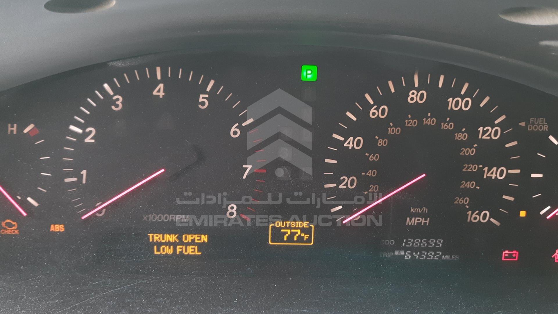 2002 LEXUS LS 430 VIN: JTHBN30F620066201