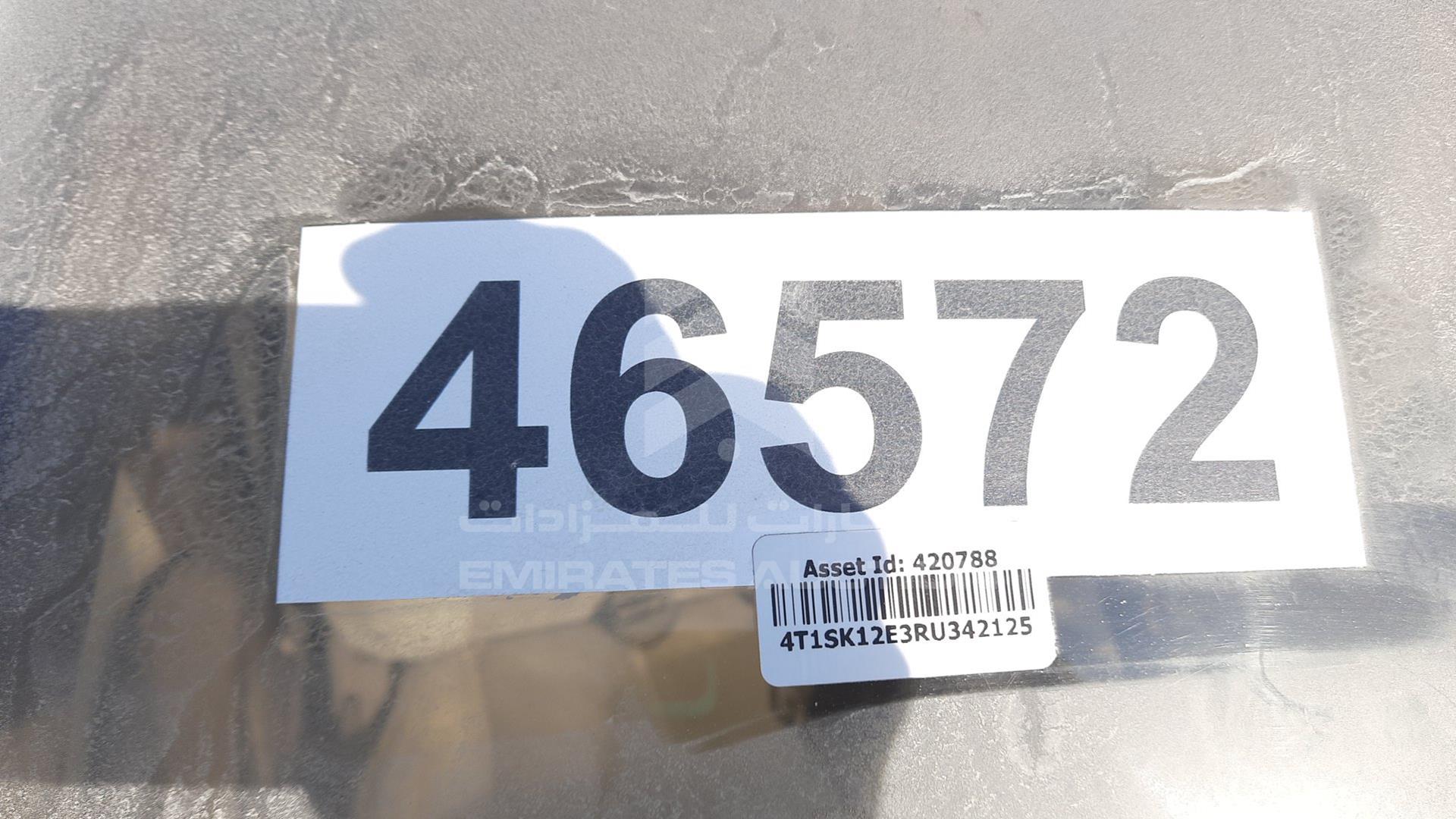 0 TOYOTA CAMRY VIN: 4T1SK12E3RU342125