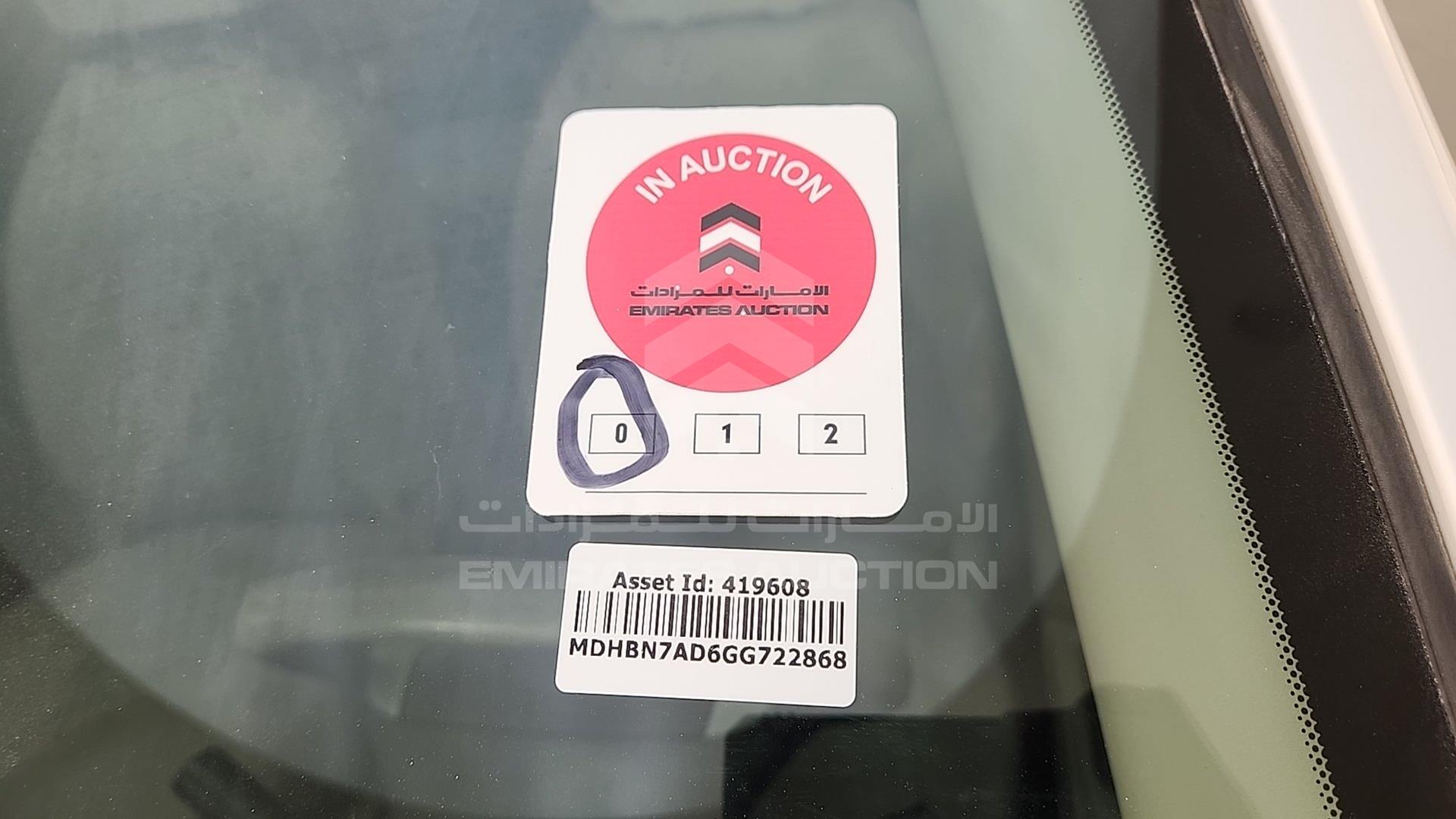 2016 NISSAN SUNNY VIN: MDHBN7AD6GG722868