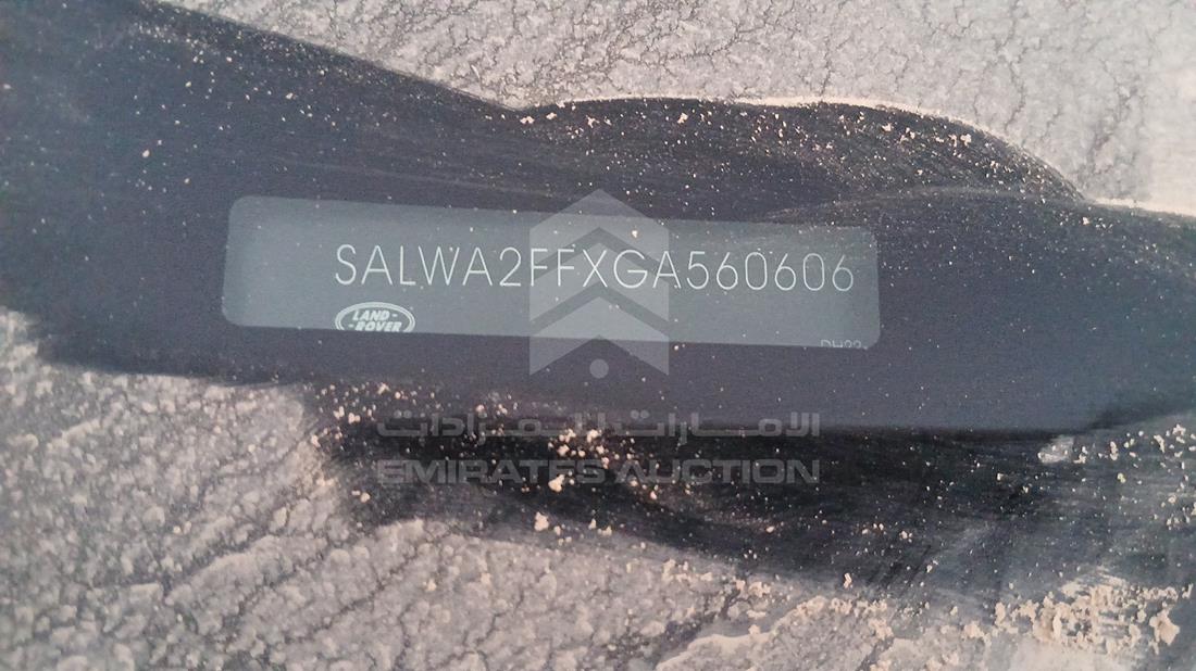 2016 Range Rover Sport — VIN on Frame — Photo 3