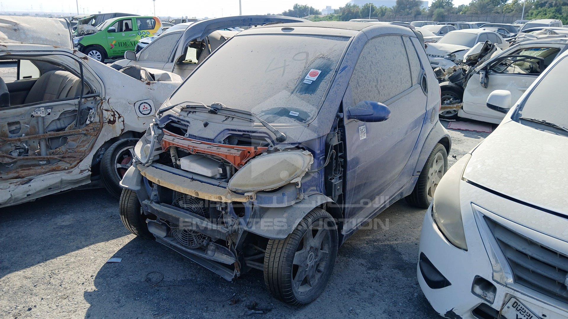 2001 SMART FORTWO VIN: WME01MC011H025531