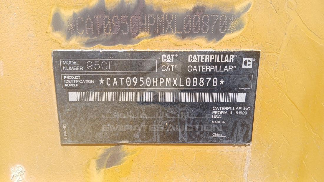 2013 Caterpillar 950H — VIN on Frame — Photo 4