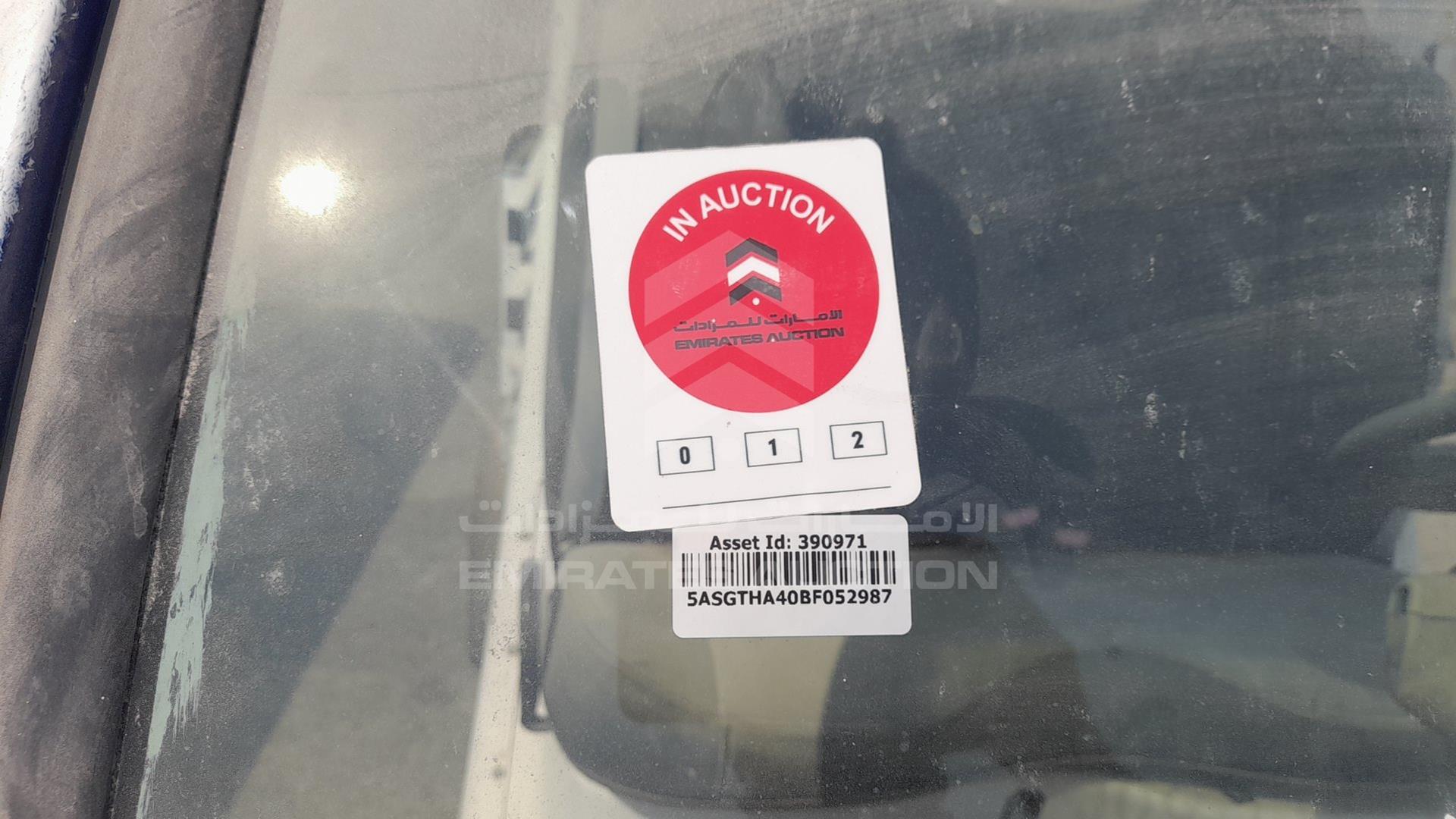 0 ELECTRIC VEHICLE --- VIN: 5ASGTHA40BF052987