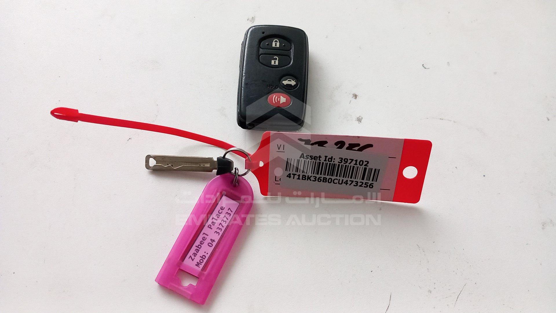2012 TOYOTA AVALON VIN: 4T1BK36B0CU473256