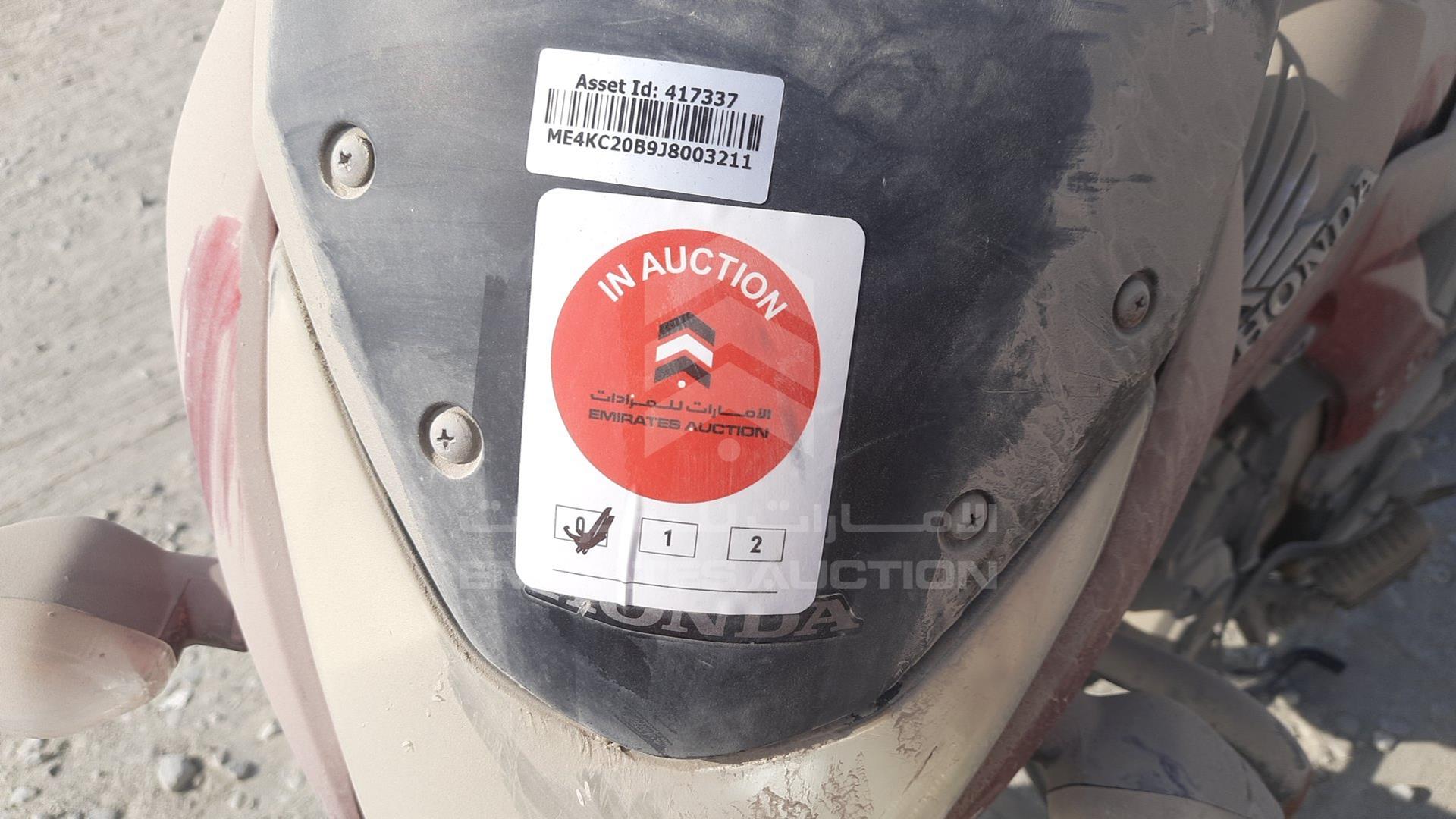 0 HONDA UNICORN VIN: ME4KC20B9J8003211