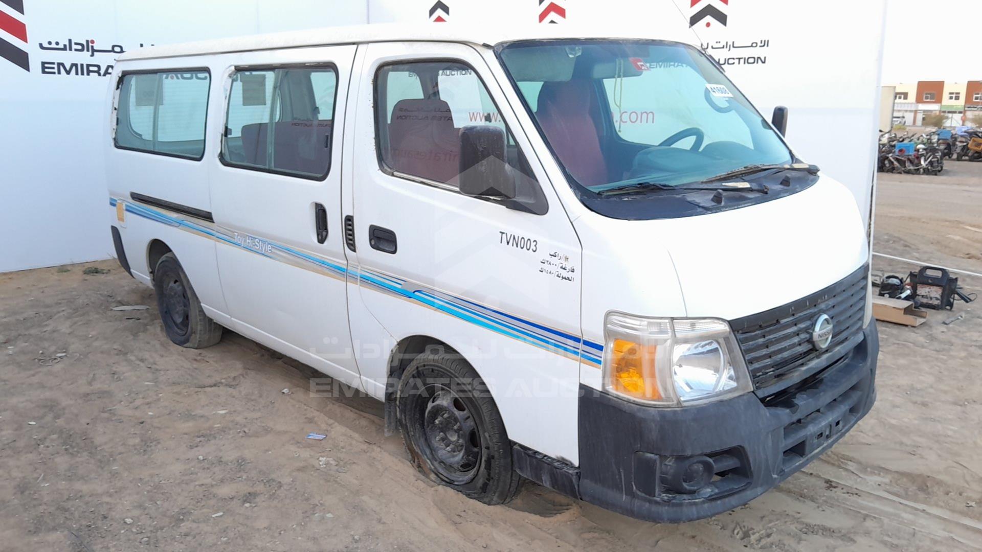 2009 NISSAN URVAN VIN: JN6AE54S39X016872