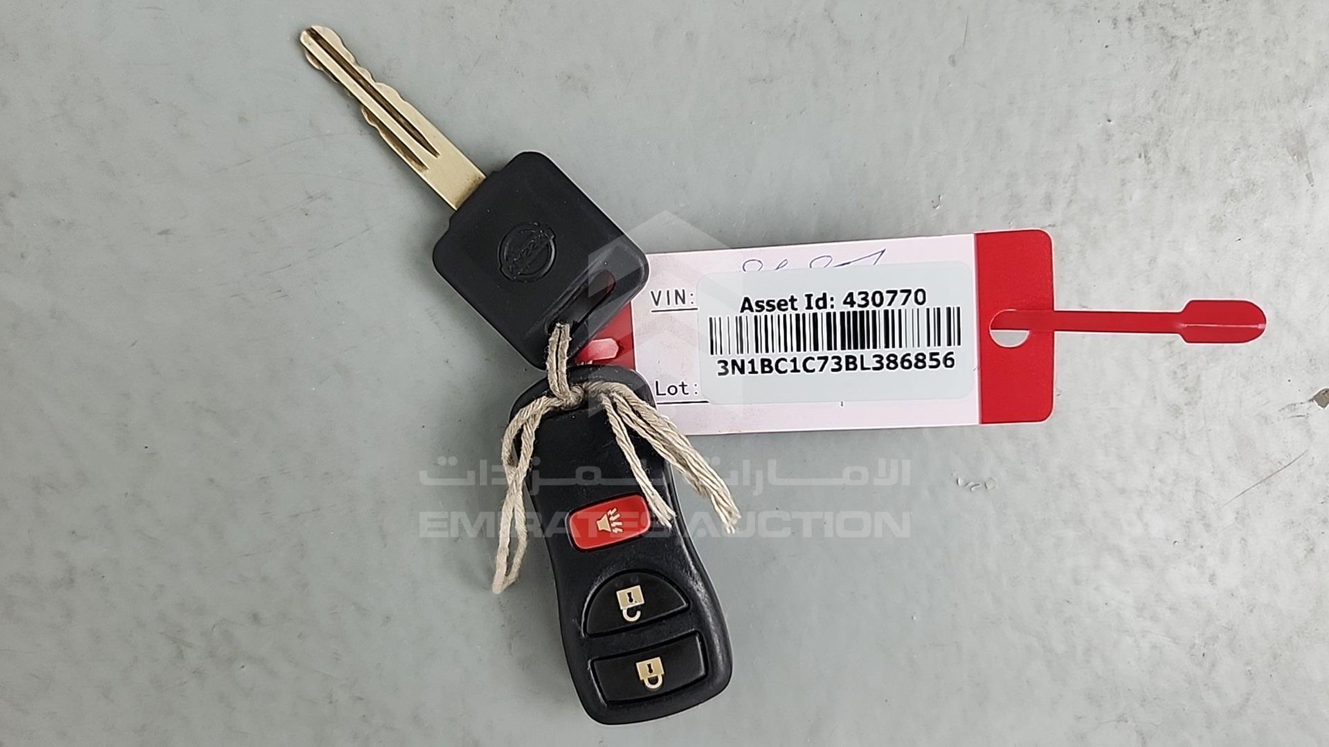 2011 NISSAN TIIDA VIN: 3N1BC1C73BL386856