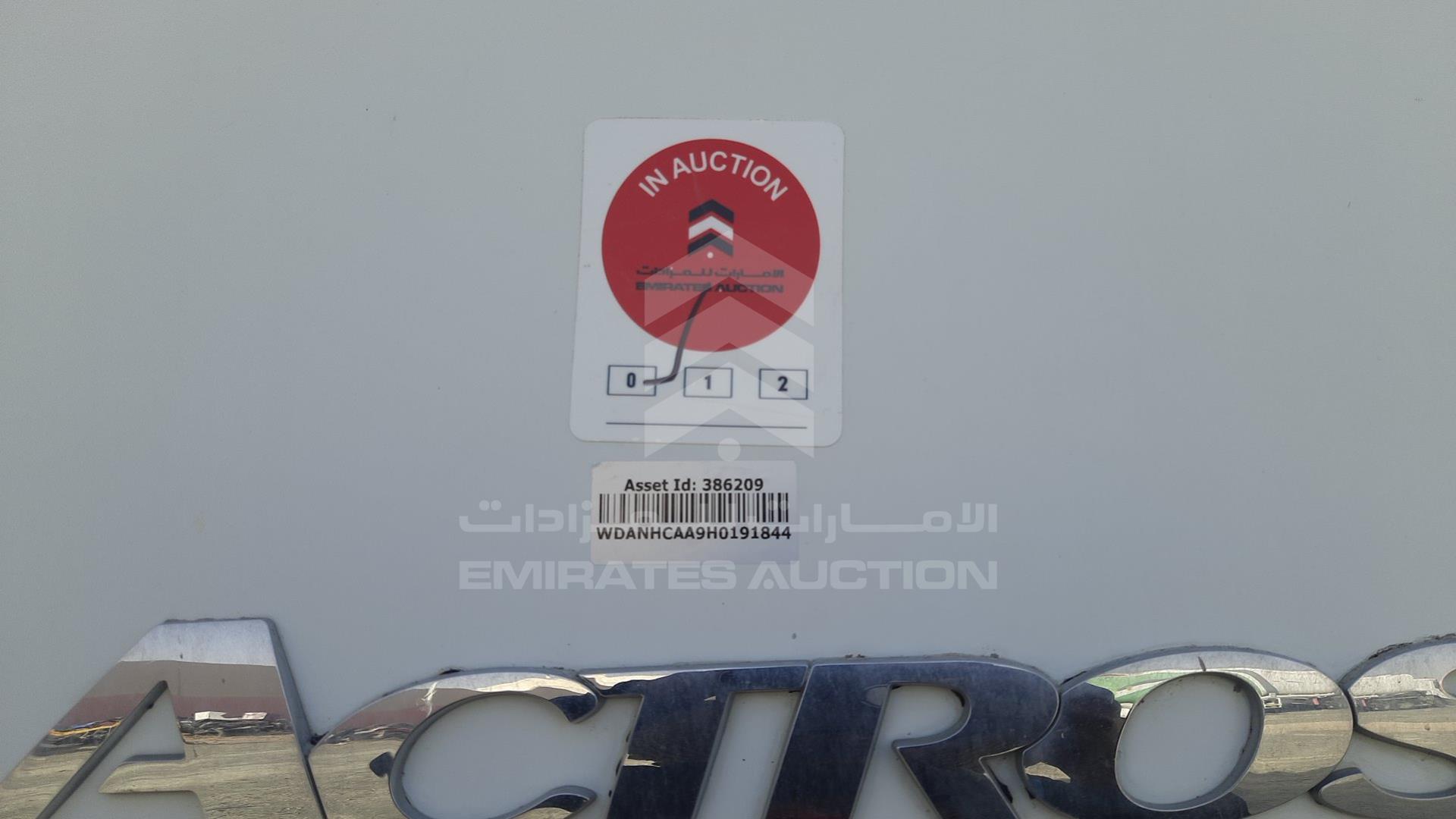 2017 MERCEDES 4141 VIN: WDANHCAA9H0191844